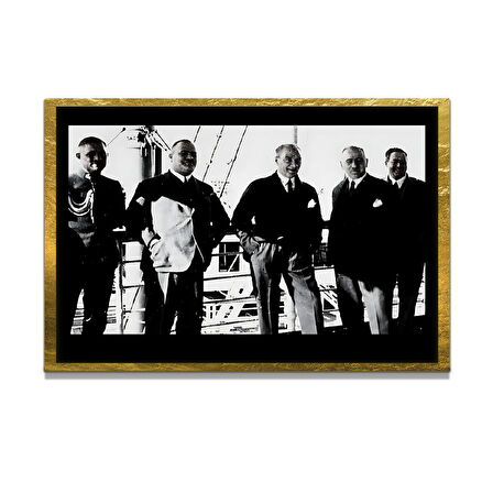 Gazi Mustafa Kemal Atatürk ÖZEL SERİ^# Miyrem  Design Cam Tablo Model: 576