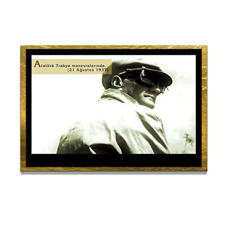 Gazi Mustafa Kemal Atatürk ÖZEL SERİ^# Miyrem  Design Cam Tablo Model: 587
