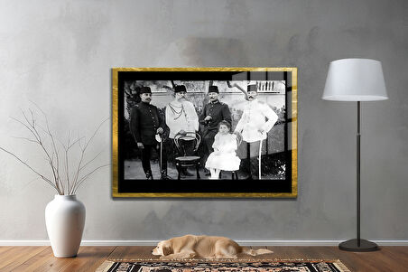 Gazi Mustafa Kemal Atatürk ÖZEL SERİ^# Miyrem  Design Cam Tablo Model: 590