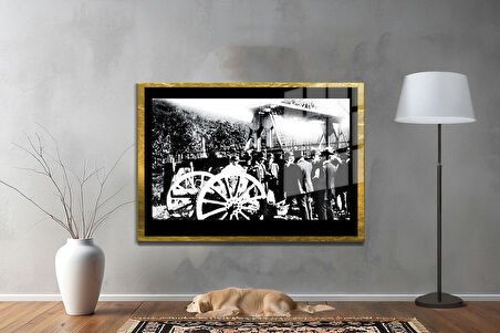 Gazi Mustafa Kemal Atatürk ÖZEL SERİ^# Miyrem  Design Cam Tablo Model: 593