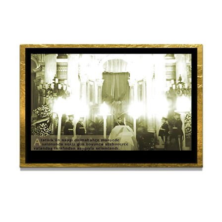 Gazi Mustafa Kemal Atatürk ÖZEL SERİ^# Miyrem  Design Cam Tablo Model: 600