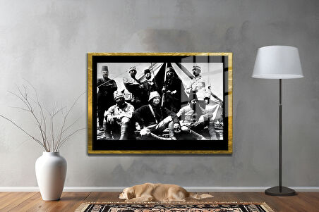 Gazi Mustafa Kemal Atatürk ÖZEL SERİ^# Miyrem  Design Cam Tablo Model: 601