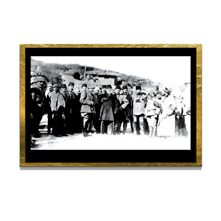 Gazi Mustafa Kemal Atatürk ÖZEL SERİ^# Miyrem  Design Cam Tablo Model: 603