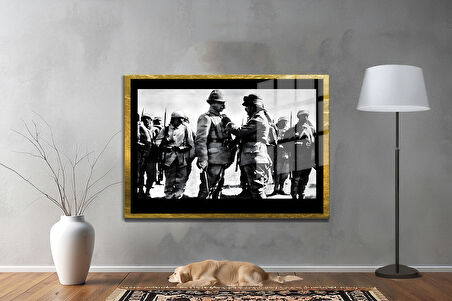 Gazi Mustafa Kemal Atatürk ÖZEL SERİ^# Miyrem  Design Cam Tablo Model: 605