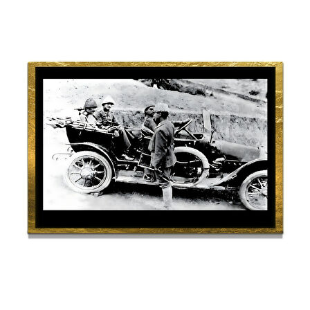 Gazi Mustafa Kemal Atatürk ÖZEL SERİ^# Miyrem  Design Cam Tablo Model: 607