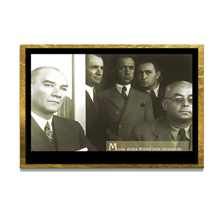 Gazi Mustafa Kemal Atatürk ÖZEL SERİ^# Miyrem  Design Cam Tablo Model: 608