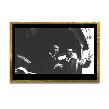 Gazi Mustafa Kemal Atatürk ÖZEL SERİ^# Miyrem  Design Cam Tablo Model: 609