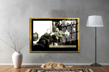 Gazi Mustafa Kemal Atatürk ÖZEL SERİ^# Miyrem  Design Cam Tablo Model: 610