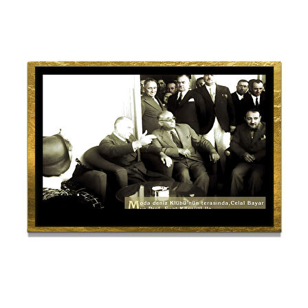 Gazi Mustafa Kemal Atatürk ÖZEL SERİ^# Miyrem  Design Cam Tablo Model: 610