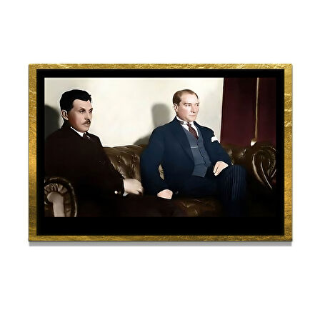 Gazi Mustafa Kemal Atatürk ÖZEL SERİ^# Miyrem  Design Cam Tablo Model: 614