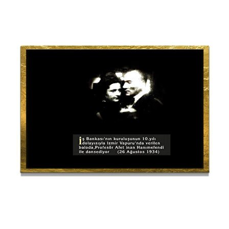 Gazi Mustafa Kemal Atatürk ÖZEL SERİ^# Miyrem  Design Cam Tablo Model: 615