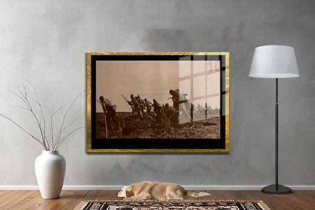 Gazi Mustafa Kemal Atatürk ÖZEL SERİ^# Miyrem  Design Cam Tablo Model: 618