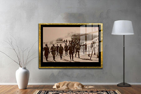 Gazi Mustafa Kemal Atatürk ÖZEL SERİ^# Miyrem  Design Cam Tablo Model: 619