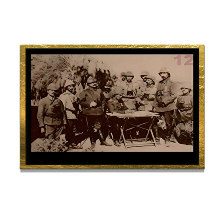 Gazi Mustafa Kemal Atatürk ÖZEL SERİ^# Miyrem  Design Cam Tablo Model: 621