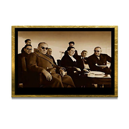 Gazi Mustafa Kemal Atatürk ÖZEL SERİ^# Miyrem  Design Cam Tablo Model: 622