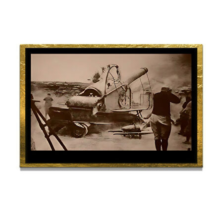 Gazi Mustafa Kemal Atatürk ÖZEL SERİ^# Miyrem  Design Cam Tablo Model: 627