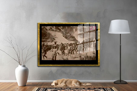 Gazi Mustafa Kemal Atatürk ÖZEL SERİ^# Miyrem  Design Cam Tablo Model: 637