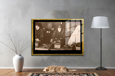 Gazi Mustafa Kemal Atatürk ÖZEL SERİ^# Miyrem  Design Cam Tablo Model: 643