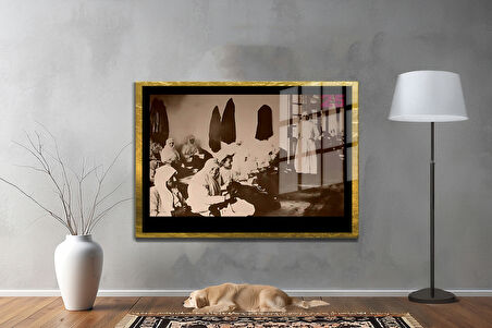 Gazi Mustafa Kemal Atatürk ÖZEL SERİ^# Miyrem  Design Cam Tablo Model: 645