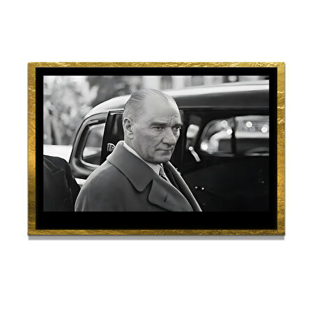Gazi Mustafa Kemal Atatürk ÖZEL SERİ^# Miyrem  Design Cam Tablo Model: 648
