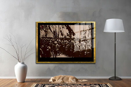 Gazi Mustafa Kemal Atatürk ÖZEL SERİ^# Miyrem  Design Cam Tablo Model: 651