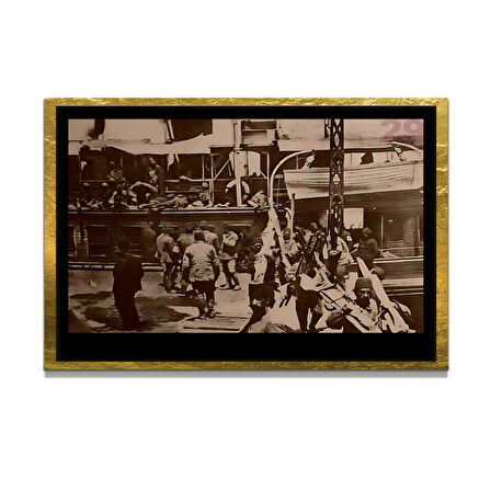 Gazi Mustafa Kemal Atatürk ÖZEL SERİ^# Miyrem  Design Cam Tablo Model: 653