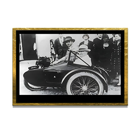 Gazi Mustafa Kemal Atatürk ÖZEL SERİ^# Miyrem  Design Cam Tablo Model: 654