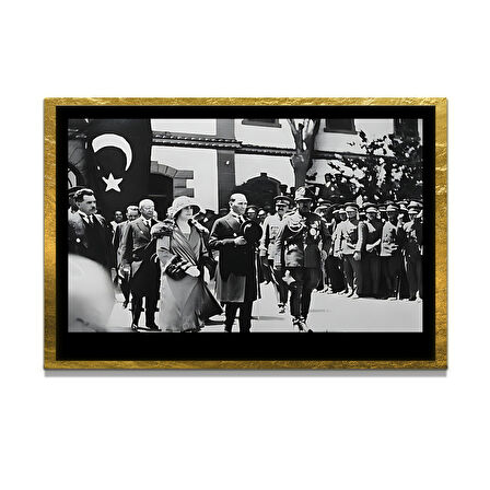 Gazi Mustafa Kemal Atatürk ÖZEL SERİ^# Miyrem  Design Cam Tablo Model: 656