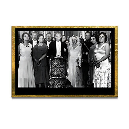 Gazi Mustafa Kemal Atatürk ÖZEL SERİ^# Miyrem  Design Cam Tablo Model: 658