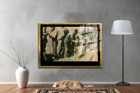 Gazi Mustafa Kemal Atatürk ÖZEL SERİ^# Miyrem  Design Cam Tablo Model: 659