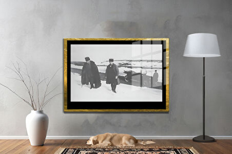 Gazi Mustafa Kemal Atatürk ÖZEL SERİ^# Miyrem  Design Cam Tablo Model: 660