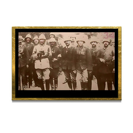 Gazi Mustafa Kemal Atatürk ÖZEL SERİ^# Miyrem  Design Cam Tablo Model: 661