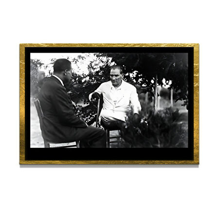 Gazi Mustafa Kemal Atatürk ÖZEL SERİ^# Miyrem  Design Cam Tablo Model: 666