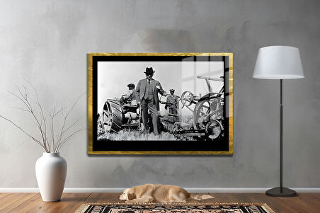 Gazi Mustafa Kemal Atatürk ÖZEL SERİ^# Miyrem  Design Cam Tablo Model: 668