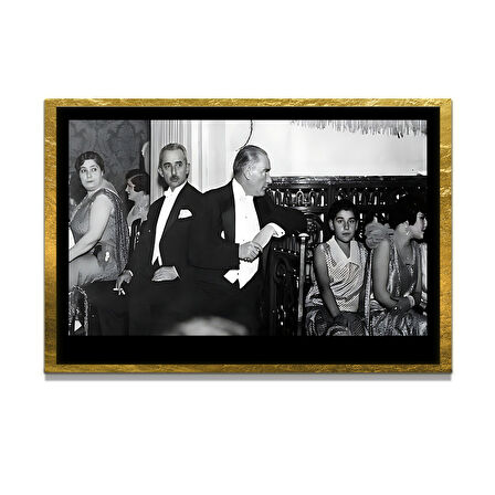 Gazi Mustafa Kemal Atatürk ÖZEL SERİ^# Miyrem  Design Cam Tablo Model: 680