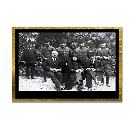 Gazi Mustafa Kemal Atatürk ÖZEL SERİ^# Miyrem  Design Cam Tablo Model: 684
