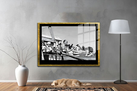 Gazi Mustafa Kemal Atatürk ÖZEL SERİ^# Miyrem  Design Cam Tablo Model: 686