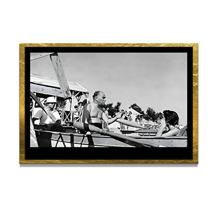 Gazi Mustafa Kemal Atatürk ÖZEL SERİ^# Miyrem  Design Cam Tablo Model: 686