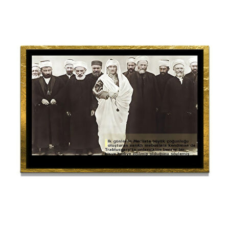 Gazi Mustafa Kemal Atatürk ÖZEL SERİ^# Miyrem  Design Cam Tablo Model: 687