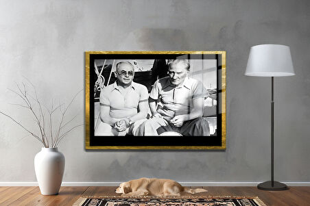 Gazi Mustafa Kemal Atatürk ÖZEL SERİ^# Miyrem  Design Cam Tablo Model: 688