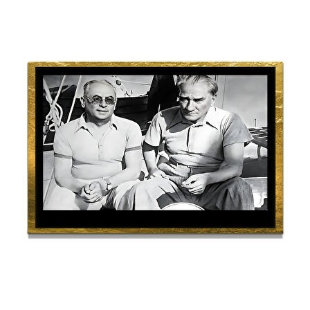 Gazi Mustafa Kemal Atatürk ÖZEL SERİ^# Miyrem  Design Cam Tablo Model: 688