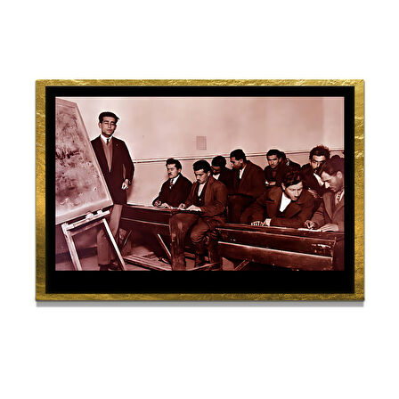 Gazi Mustafa Kemal Atatürk ÖZEL SERİ^# Miyrem  Design Cam Tablo Model: 690