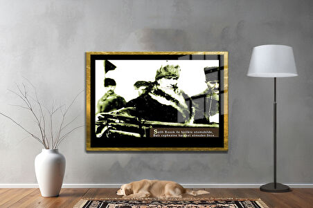 Gazi Mustafa Kemal Atatürk ÖZEL SERİ^# Miyrem  Design Cam Tablo Model: 691