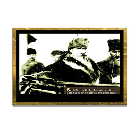 Gazi Mustafa Kemal Atatürk ÖZEL SERİ^# Miyrem  Design Cam Tablo Model: 691