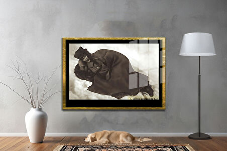 Gazi Mustafa Kemal Atatürk ÖZEL SERİ^# Miyrem  Design Cam Tablo Model: 693