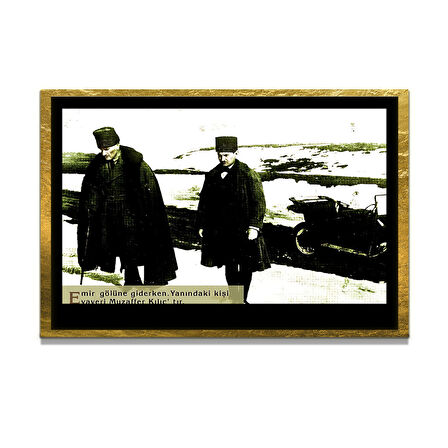 Gazi Mustafa Kemal Atatürk ÖZEL SERİ^# Miyrem  Design Cam Tablo Model: 695