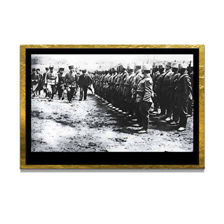 Gazi Mustafa Kemal Atatürk ÖZEL SERİ^# Miyrem  Design Cam Tablo Model: 700