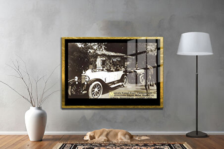 Gazi Mustafa Kemal Atatürk ÖZEL SERİ^# Miyrem  Design Cam Tablo Model: 701