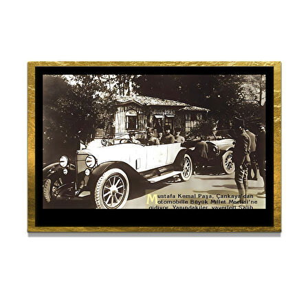 Gazi Mustafa Kemal Atatürk ÖZEL SERİ^# Miyrem  Design Cam Tablo Model: 701