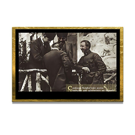 Gazi Mustafa Kemal Atatürk ÖZEL SERİ^# Miyrem  Design Cam Tablo Model: 703